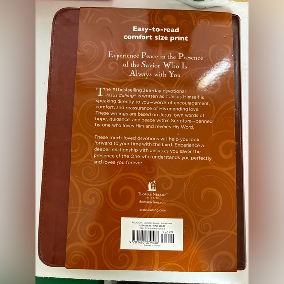 Jesus Calling by Sarah Young Peace Brand New Deluxe Soft Leather Bound Edition - Picture 2 of 2